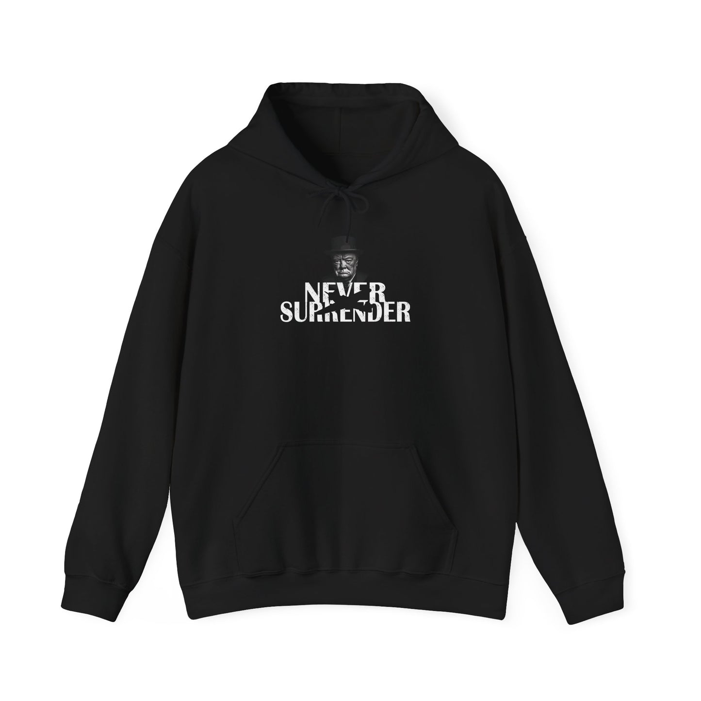 Classic Churchill Never Surrender Hoodie