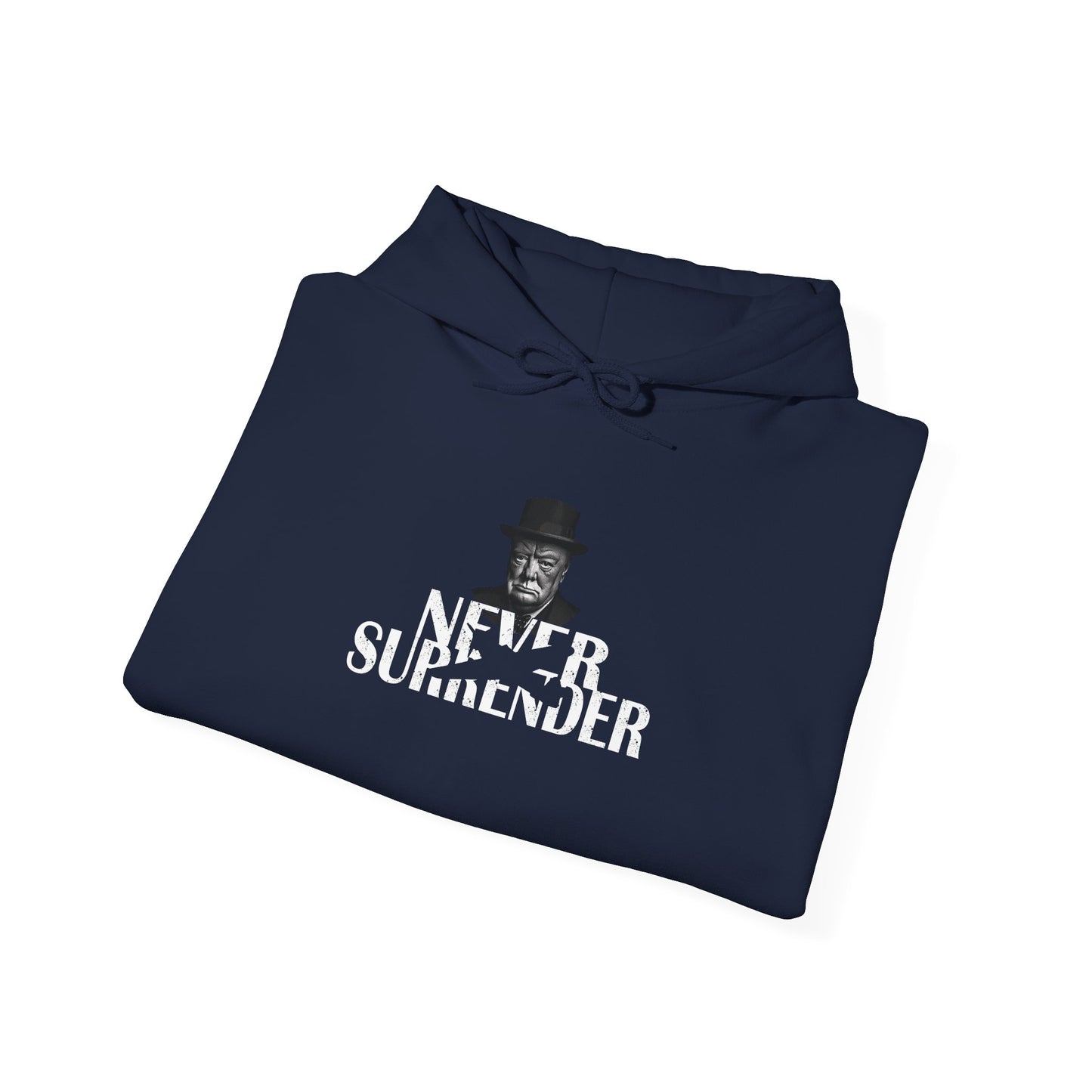 Classic Churchill Never Surrender Hoodie