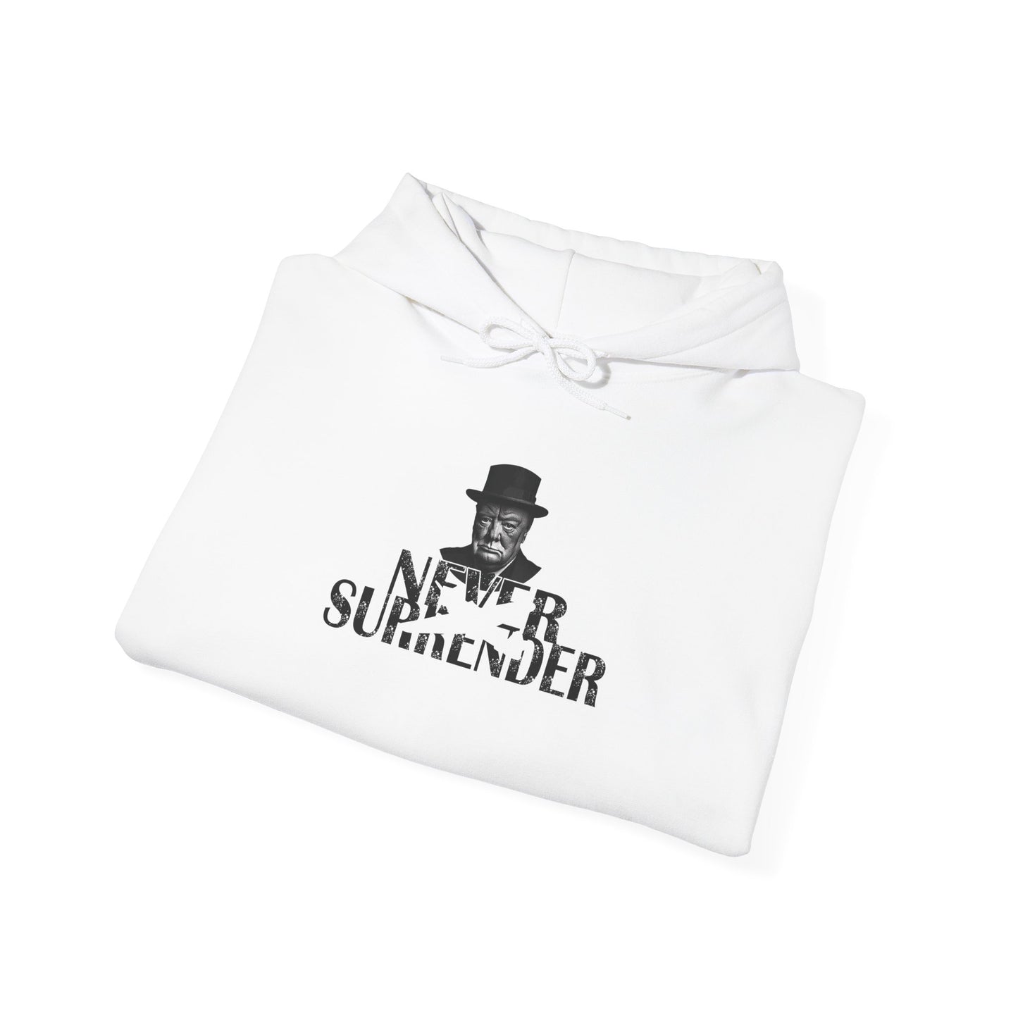 Classic Churchill Never Surrender Hoodie