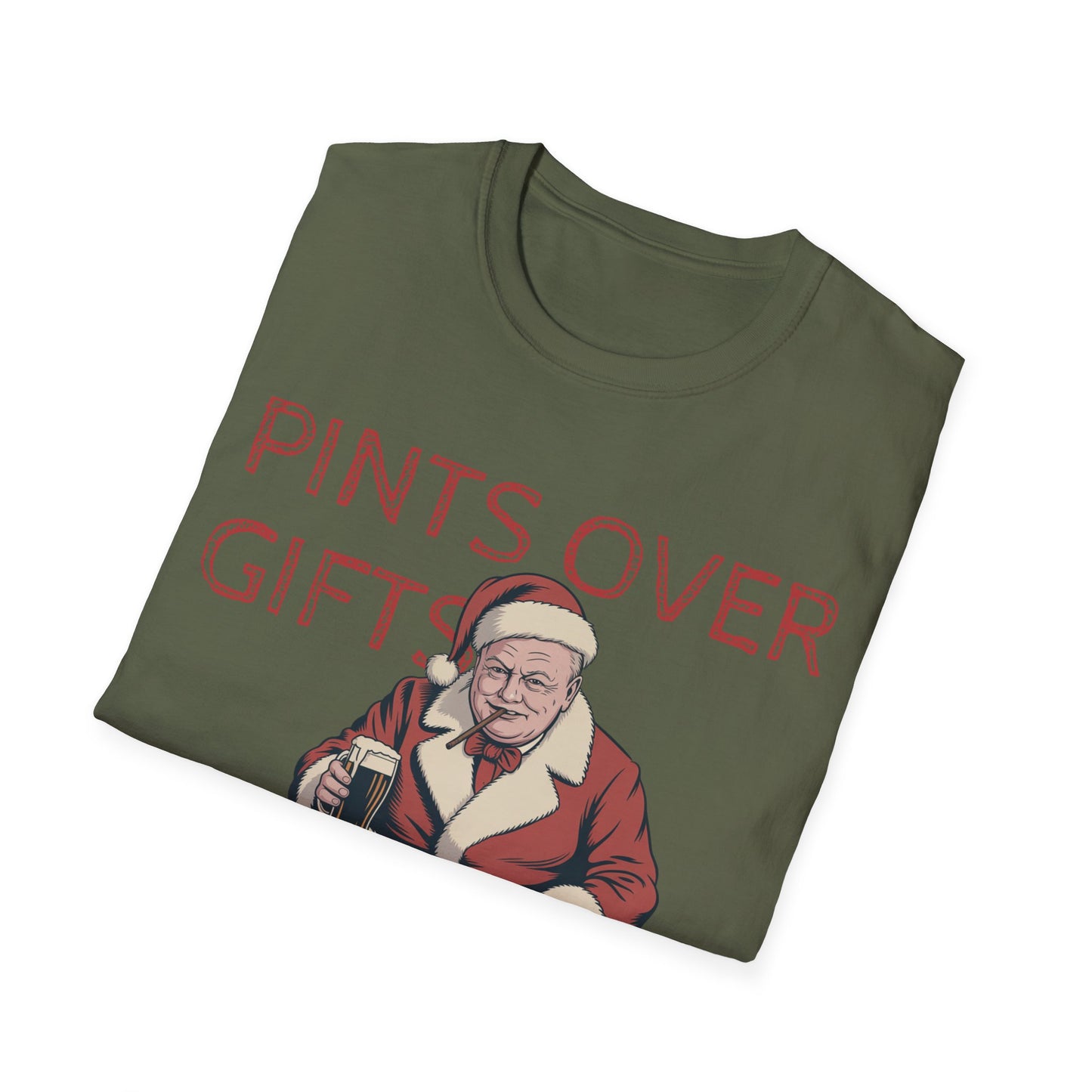 Winston Churchill “Pints Over Gifts” T-Shirt