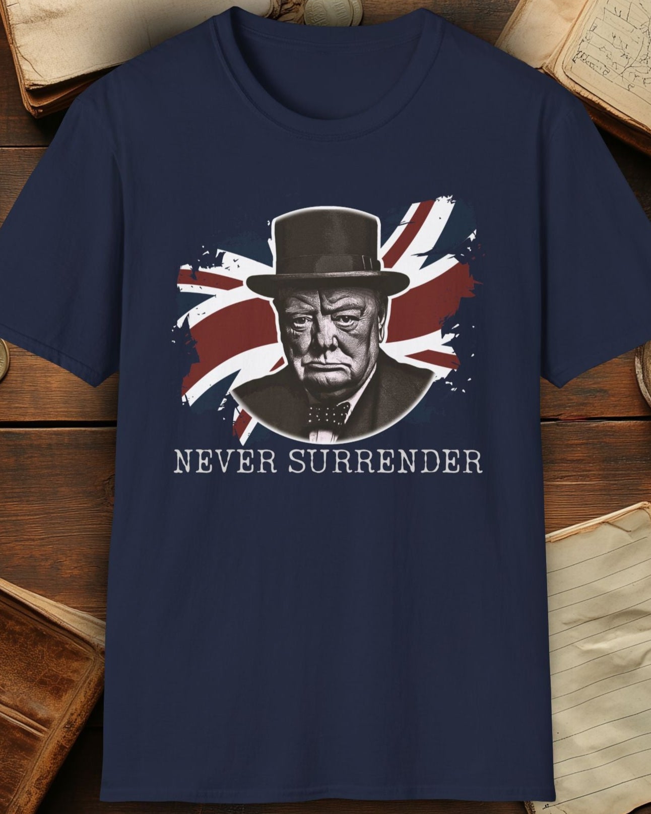 UK Never Surrender Winston Churchill T-Shirt