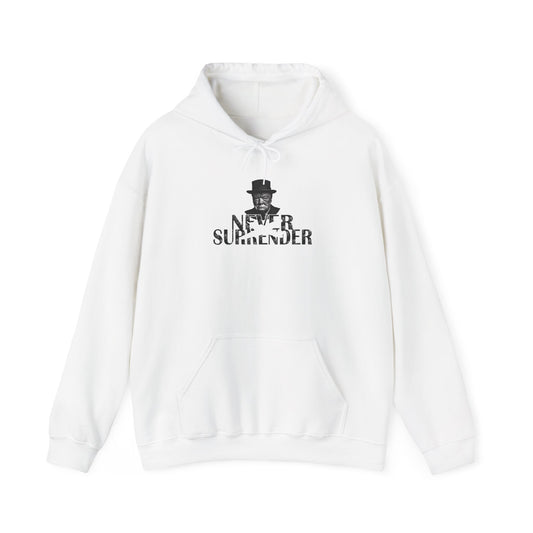 Classic Churchill Never Surrender Hoodie