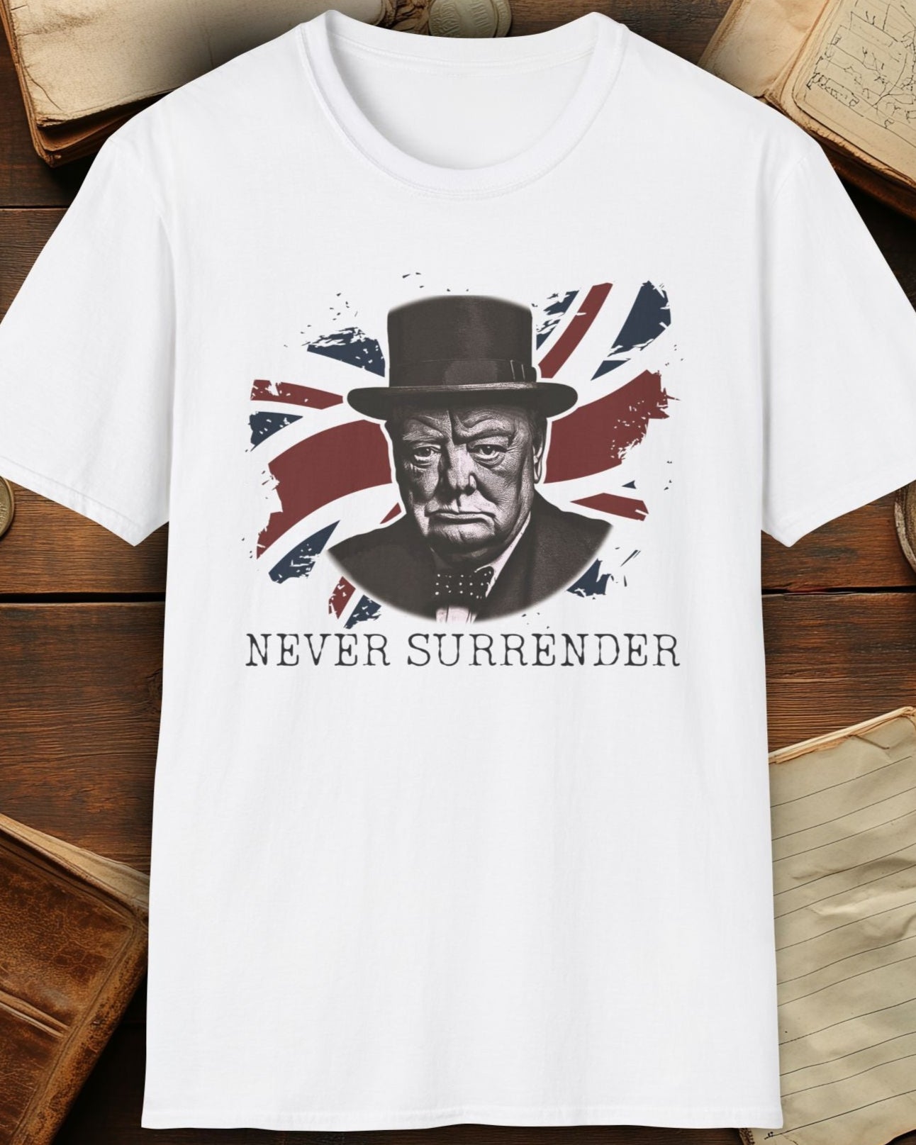 UK Never Surrender Winston Churchill T-Shirt