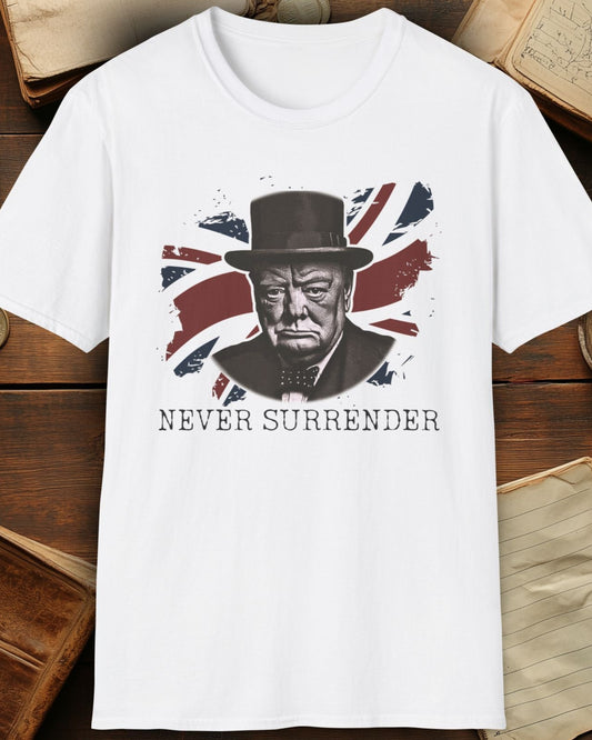 UK Never Surrender Winston Churchill T-Shirt
