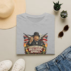 Bulldog Spirit T‑Shirt — 'Let's Have a Bit of Bulldog Spirit' Vintage Churchill Tee