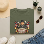 Bulldog Spirit T‑Shirt — 'Let's Have a Bit of Bulldog Spirit' Vintage Churchill Tee