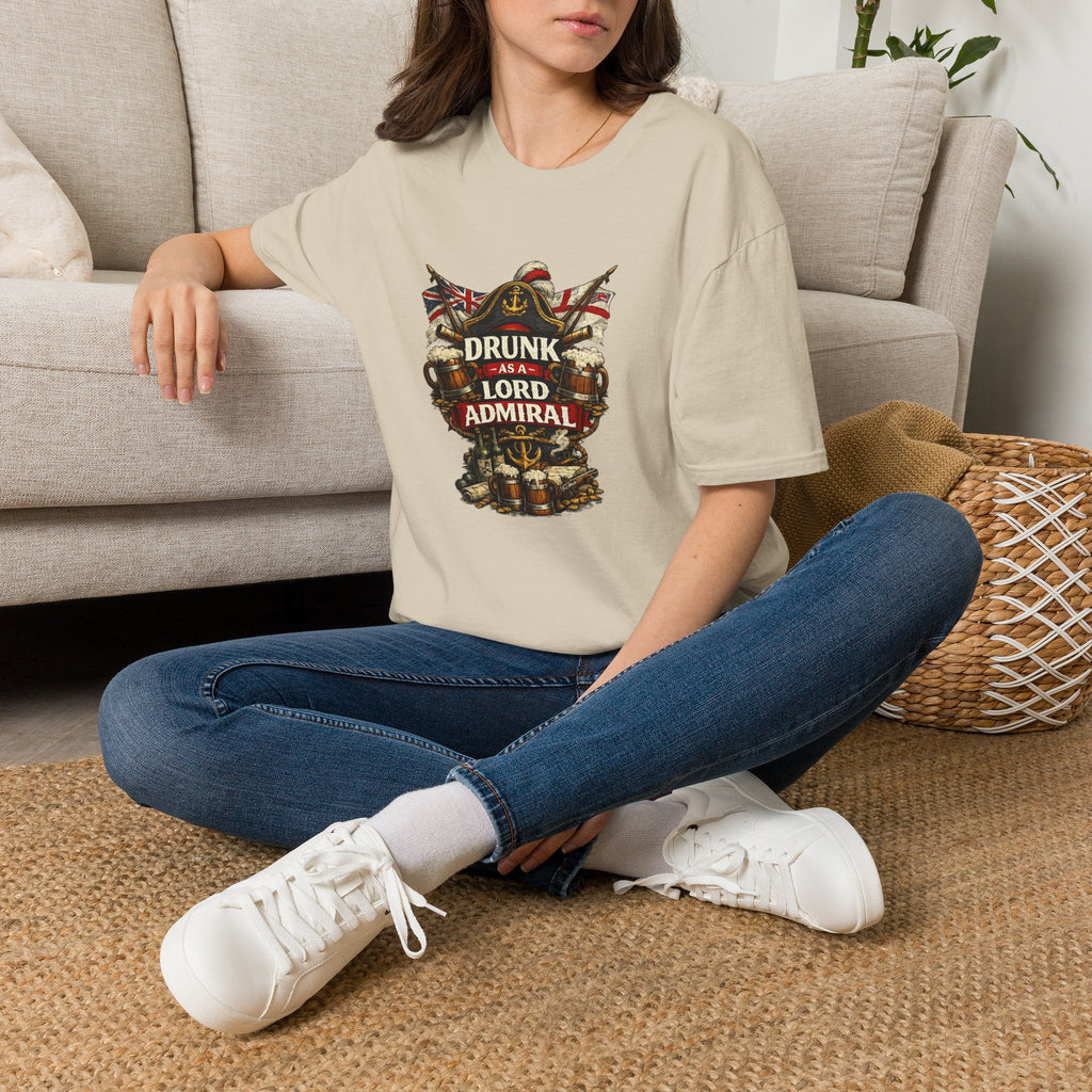 Drunk as a Lord Admiral T-Shirt — Nautical Vintage Pub Humor Tee