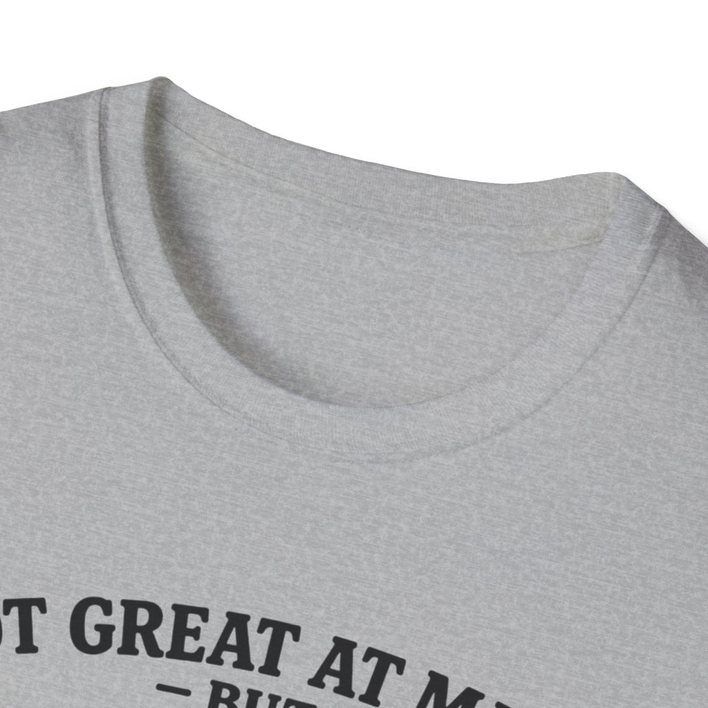 History Lover T‑Shirt — "Not Great at Math But I Was Great at History" Abe Lincoln Graphic
