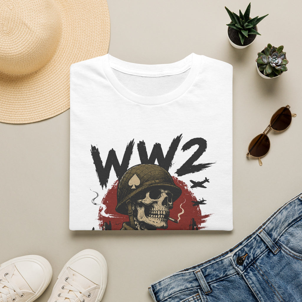 WW2 Skull Soldier T-Shirt — "We Didn't Fight For Your Feelings" Military Graphic Tee
