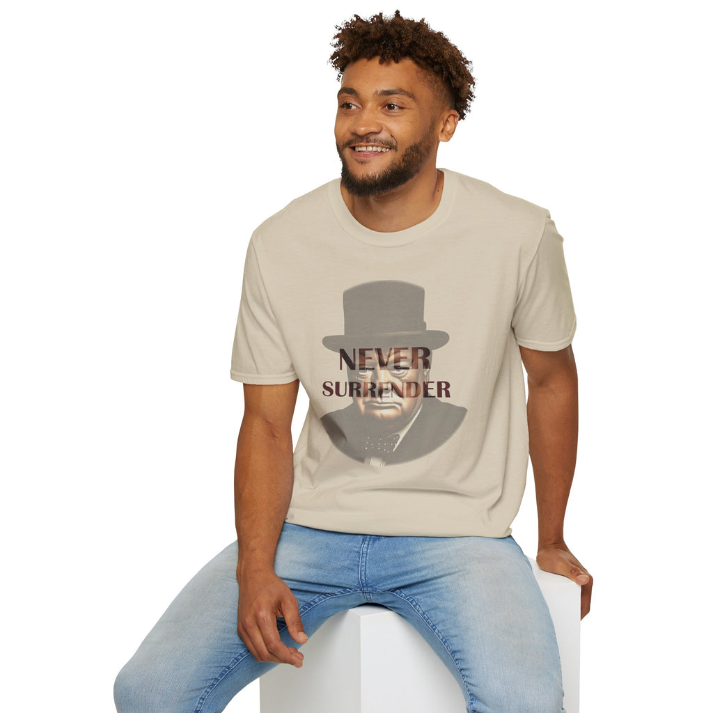 Never Surrender Churchill T-Shirt