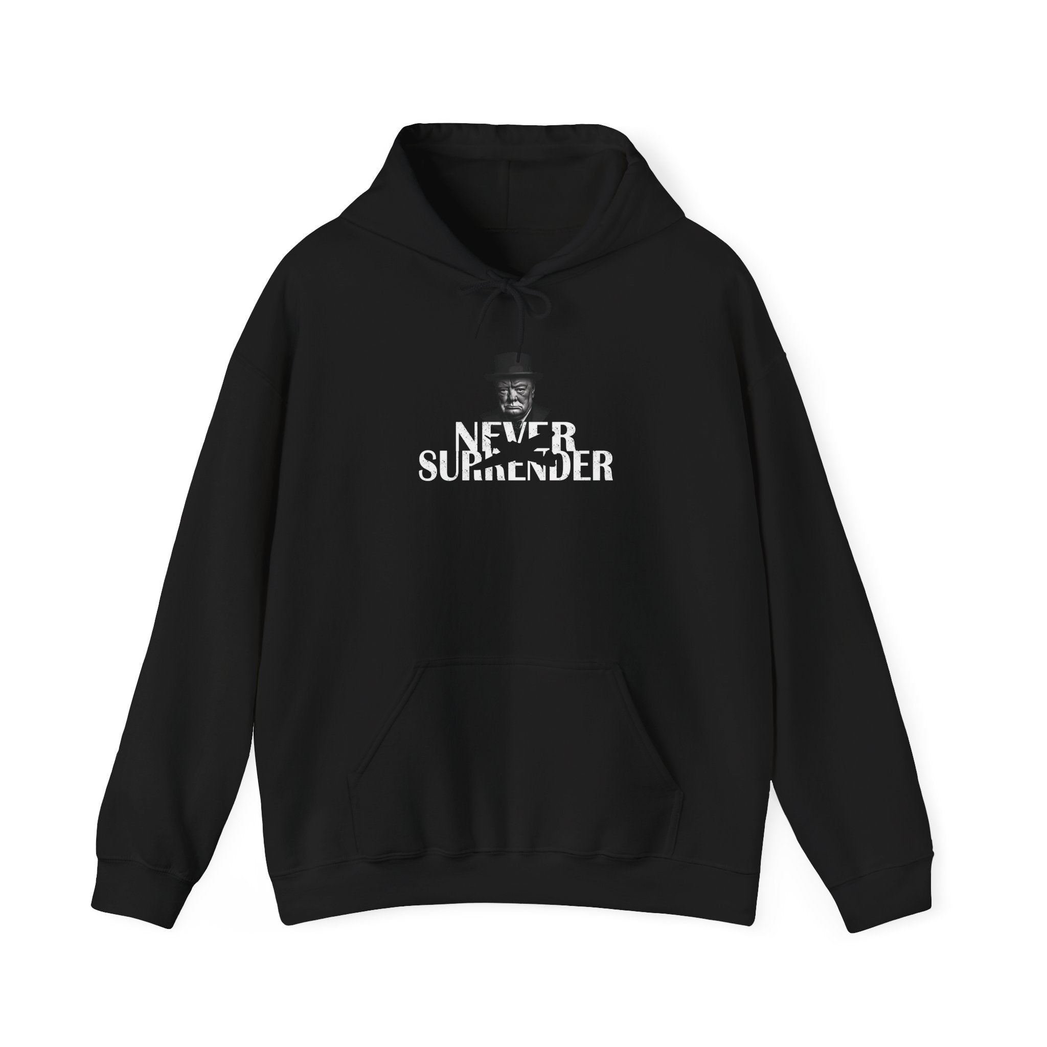 Classic Churchill Never Surrender Hoodie