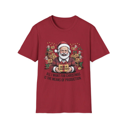 Karl Marx – “All I Want for Christmas is the Means of Production” T-Shirt