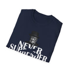 Classic Churchill Never Surrender History T-Shirt