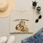 I Think, Therefore I Need a Nap T-Shirt - Funny Philosophy Sleep Tee