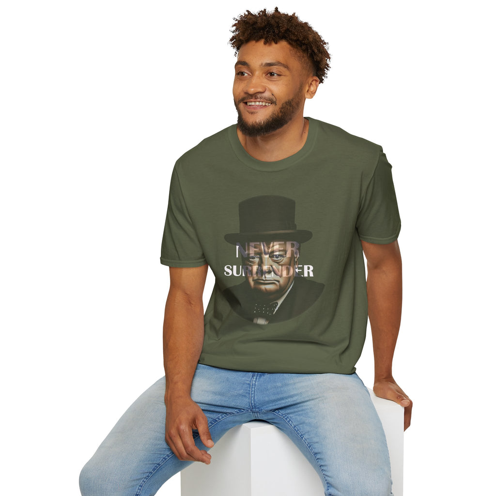 Never Surrender Churchill T-Shirt