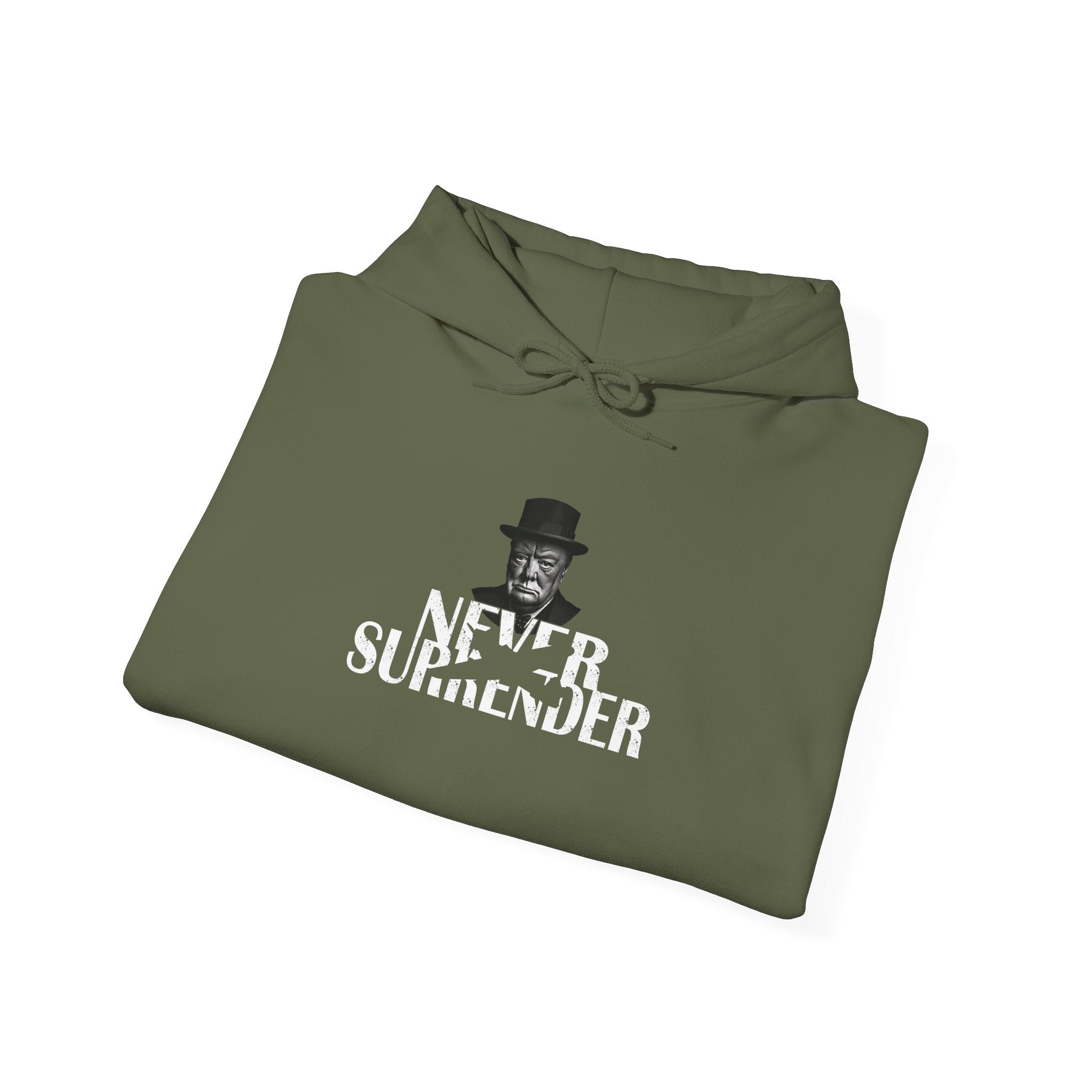 Classic Churchill Never Surrender Hoodie
