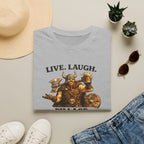 Viking Beer T-Shirt - "Live. Laugh. Pillage." Funny Norse Drinking Tee