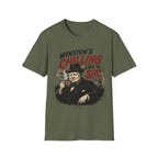 T-Shirt — "Winston’s Chilling Like a Sir" Vintage Gentleman Graphic