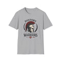 History Is Written By Warriors T-Shirt — Spartan Helmet Graphic Tee