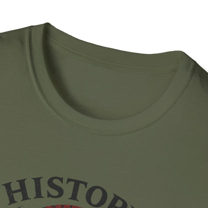 History Is Written By Warriors T-Shirt — Spartan Helmet Graphic Tee
