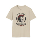 History Is Written By Warriors T-Shirt — Spartan Helmet Graphic Tee