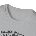 Viking T‑Shirt — "Pillage, Plunder & Bad Decisions" Graphic Tee