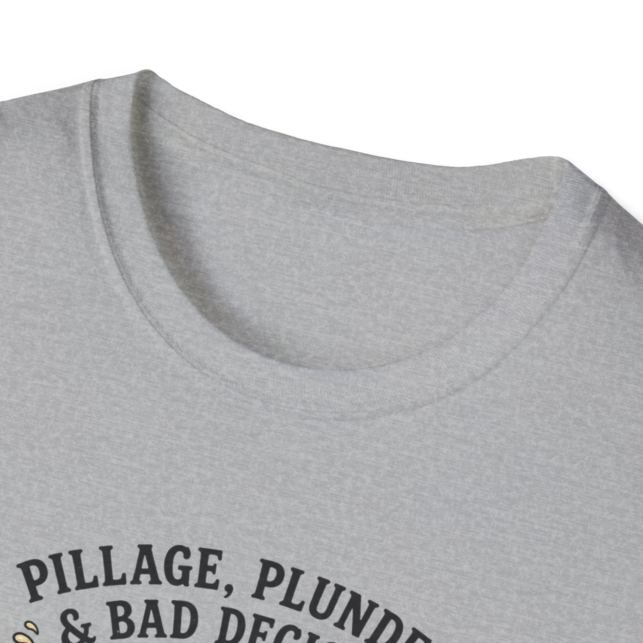 Viking T‑Shirt — "Pillage, Plunder & Bad Decisions" Graphic Tee