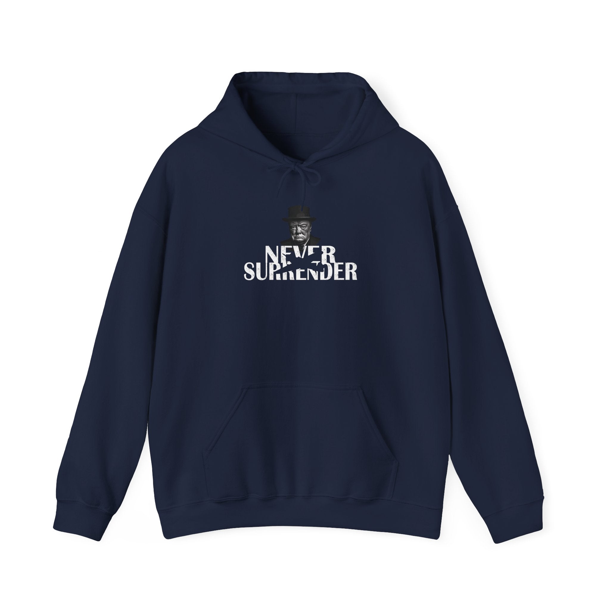 Classic Churchill Never Surrender Hoodie