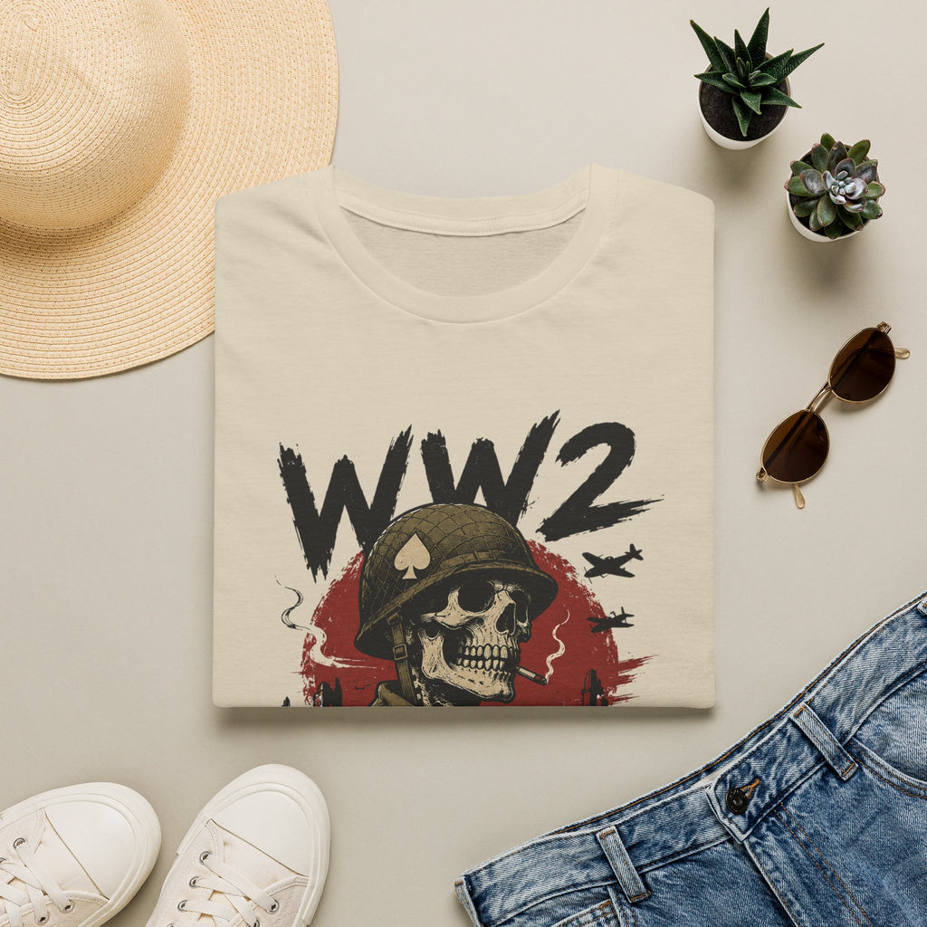 WW2 Skull Soldier T-Shirt — "We Didn't Fight For Your Feelings" Military Graphic Tee
