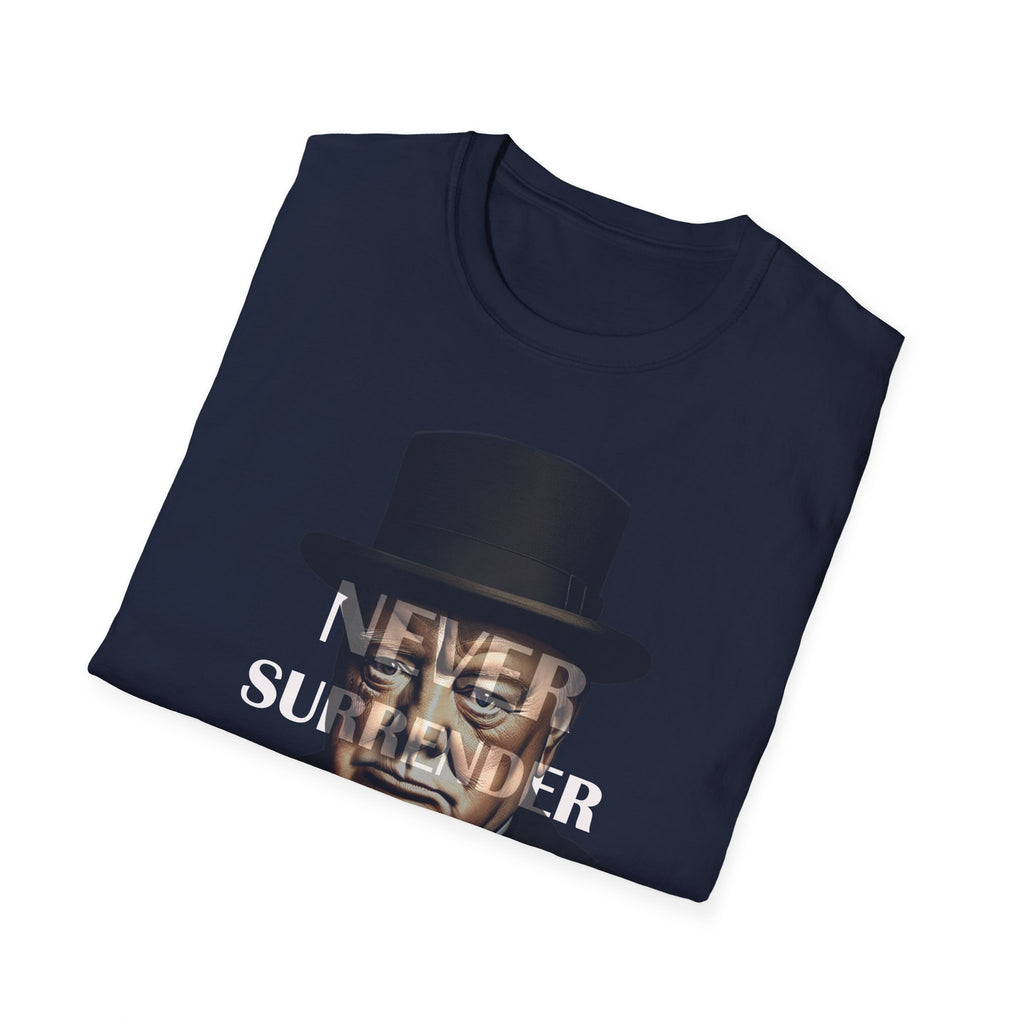 Never Surrender Churchill T-Shirt