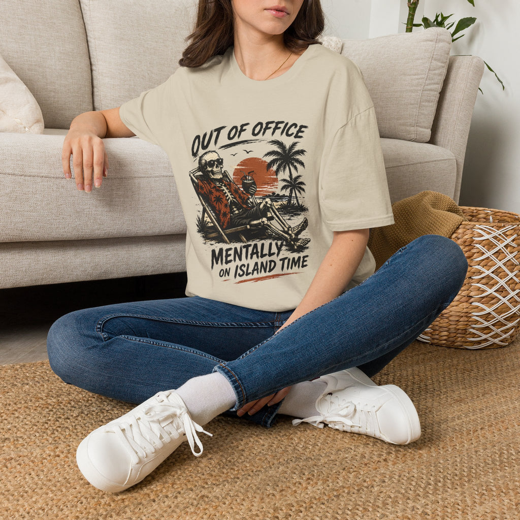 Out of Office "Mentally on Island Time" T-Shirt