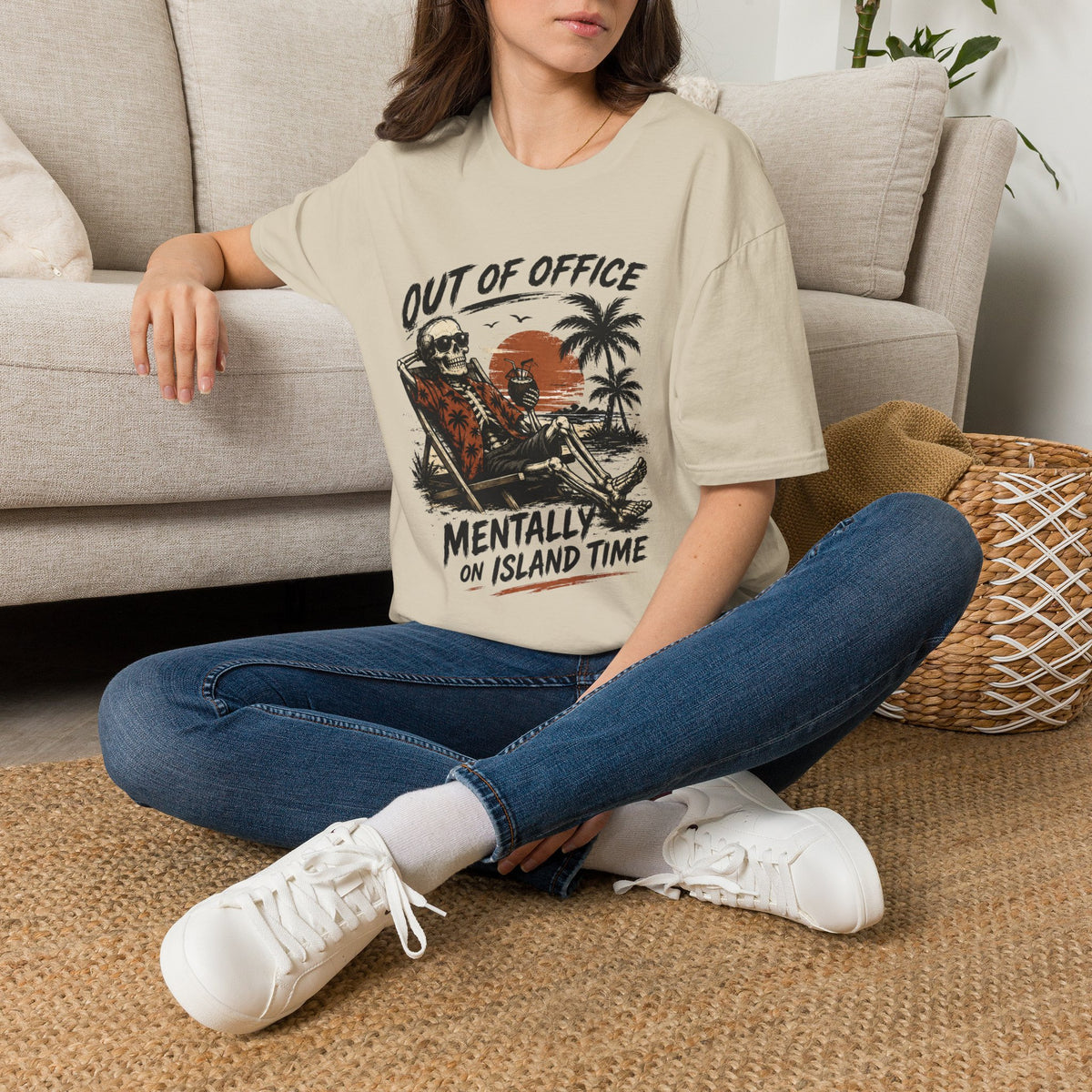 Out of Office "Mentally on Island Time" T-Shirt