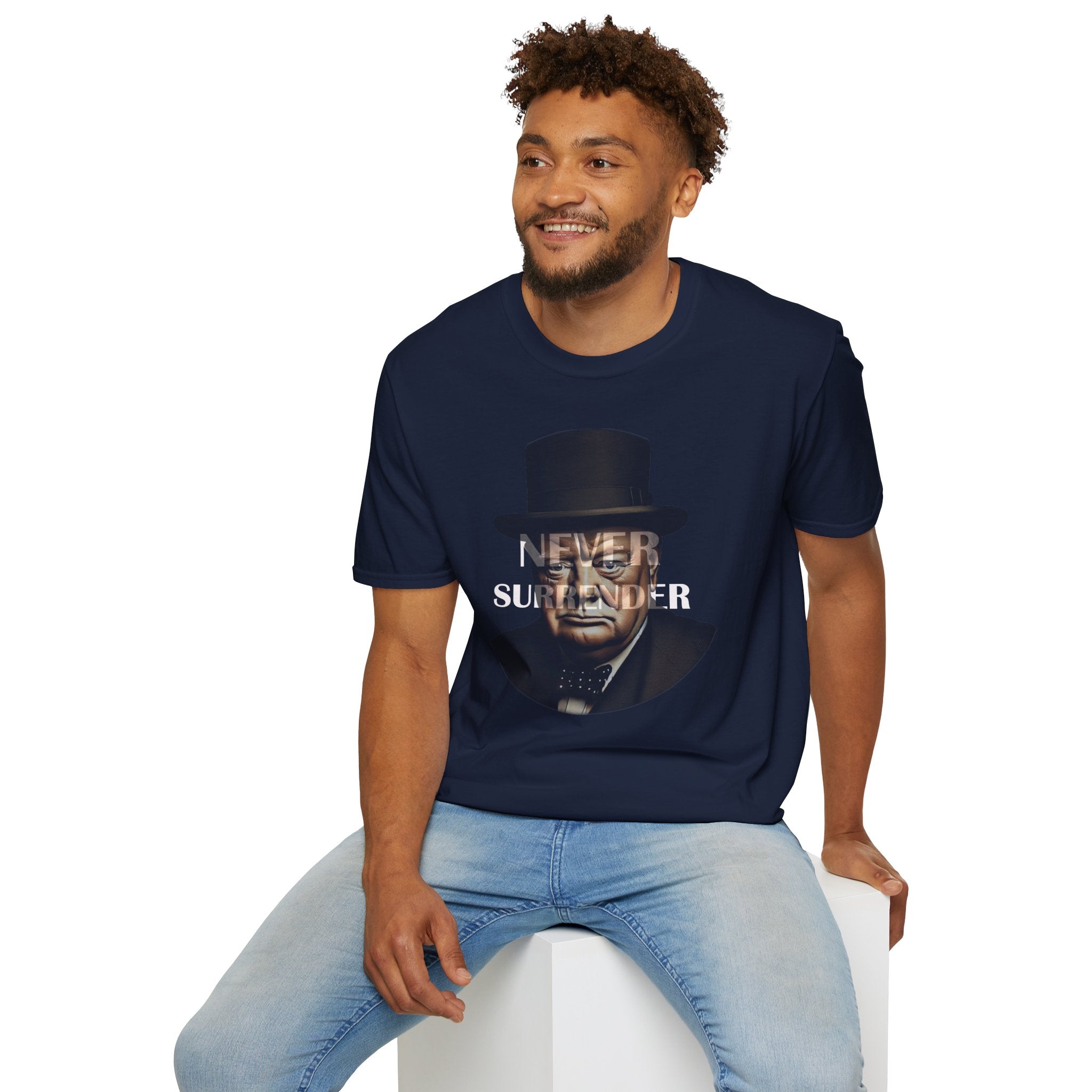 Never Surrender Churchill T-Shirt