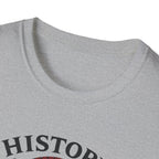 History Is Written By Warriors T-Shirt — Spartan Helmet Graphic Tee