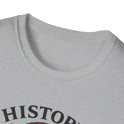 History Is Written By Warriors T-Shirt — Spartan Helmet Graphic Tee