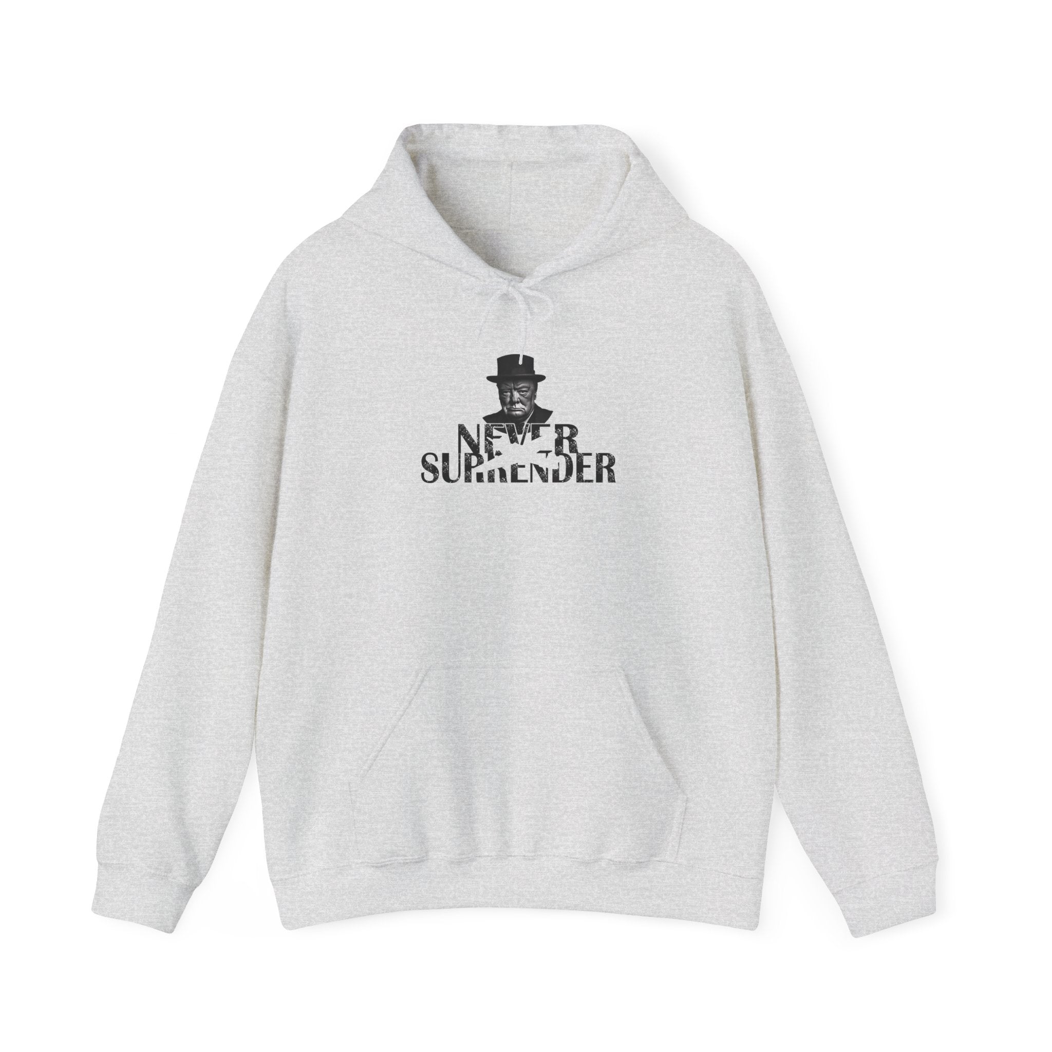 Classic Churchill Never Surrender Hoodie