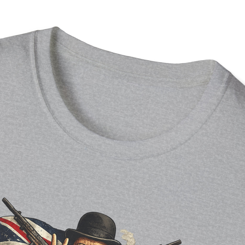 Bulldog Spirit T‑Shirt — 'Let's Have a Bit of Bulldog Spirit' Vintage Churchill Tee