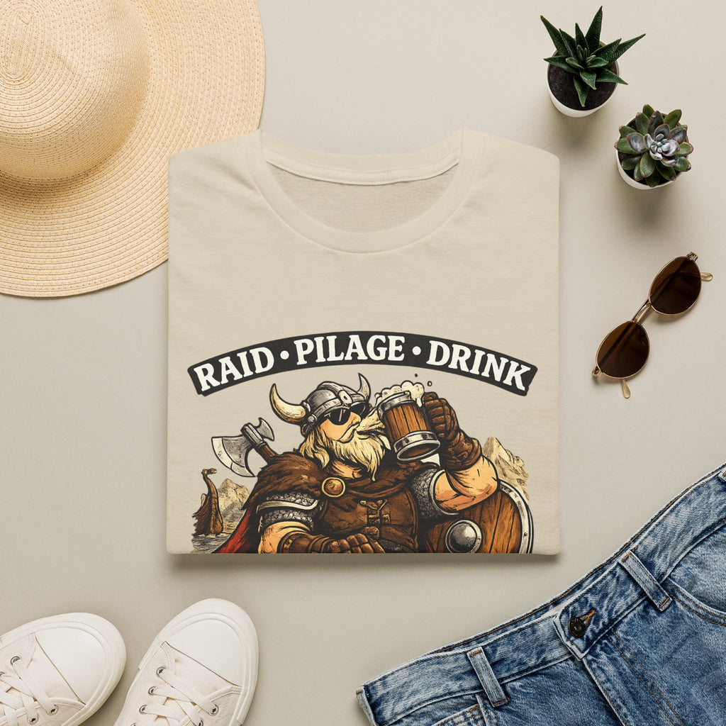 Viking "Raid • Pillage • Drink" T‑Shirt