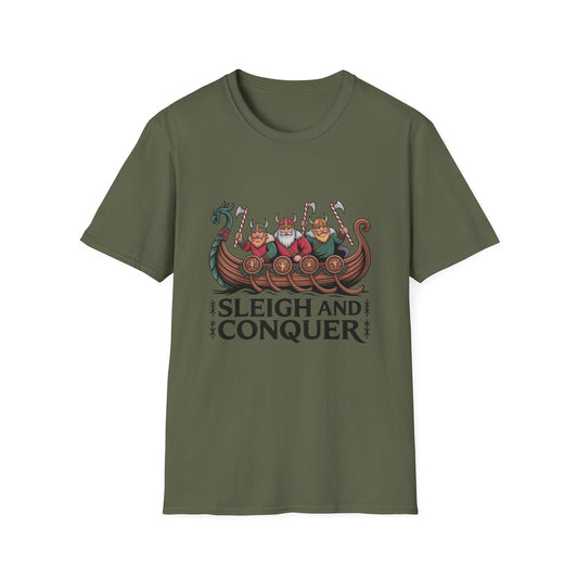 Vikings – “Sleigh and Conquer” T-Shirt