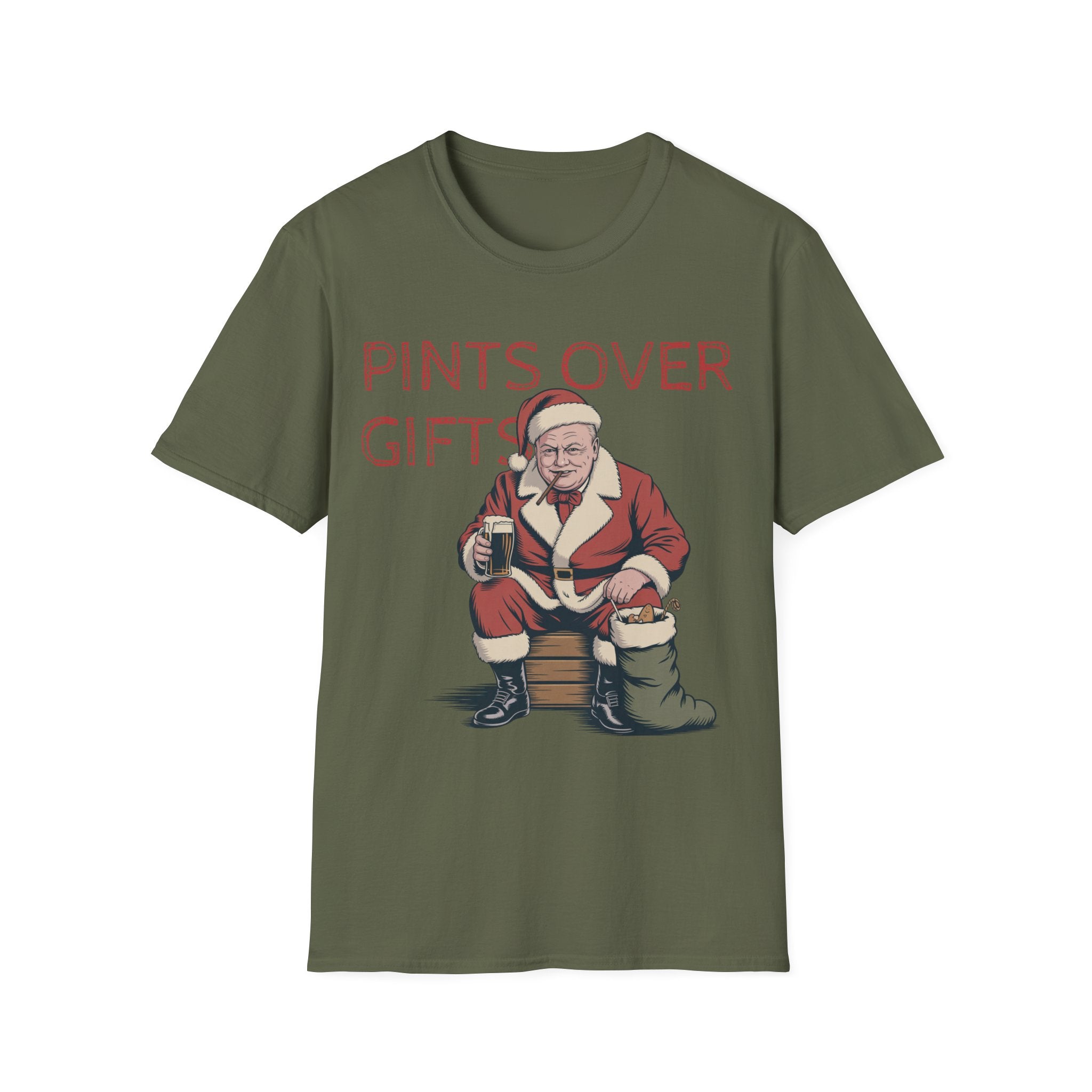 Winston Churchill “Pints Over Gifts” T-Shirt