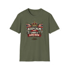 Keep Calm and Carry a Longbow T-Shirt — Vintage British Archer Graphic Tee