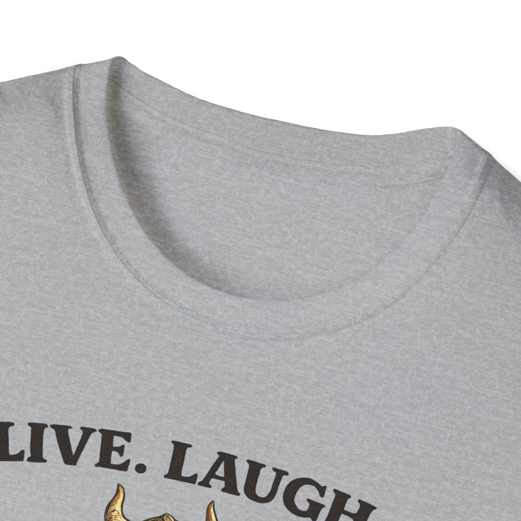 Viking Beer T-Shirt - "Live. Laugh. Pillage." Funny Norse Drinking Tee