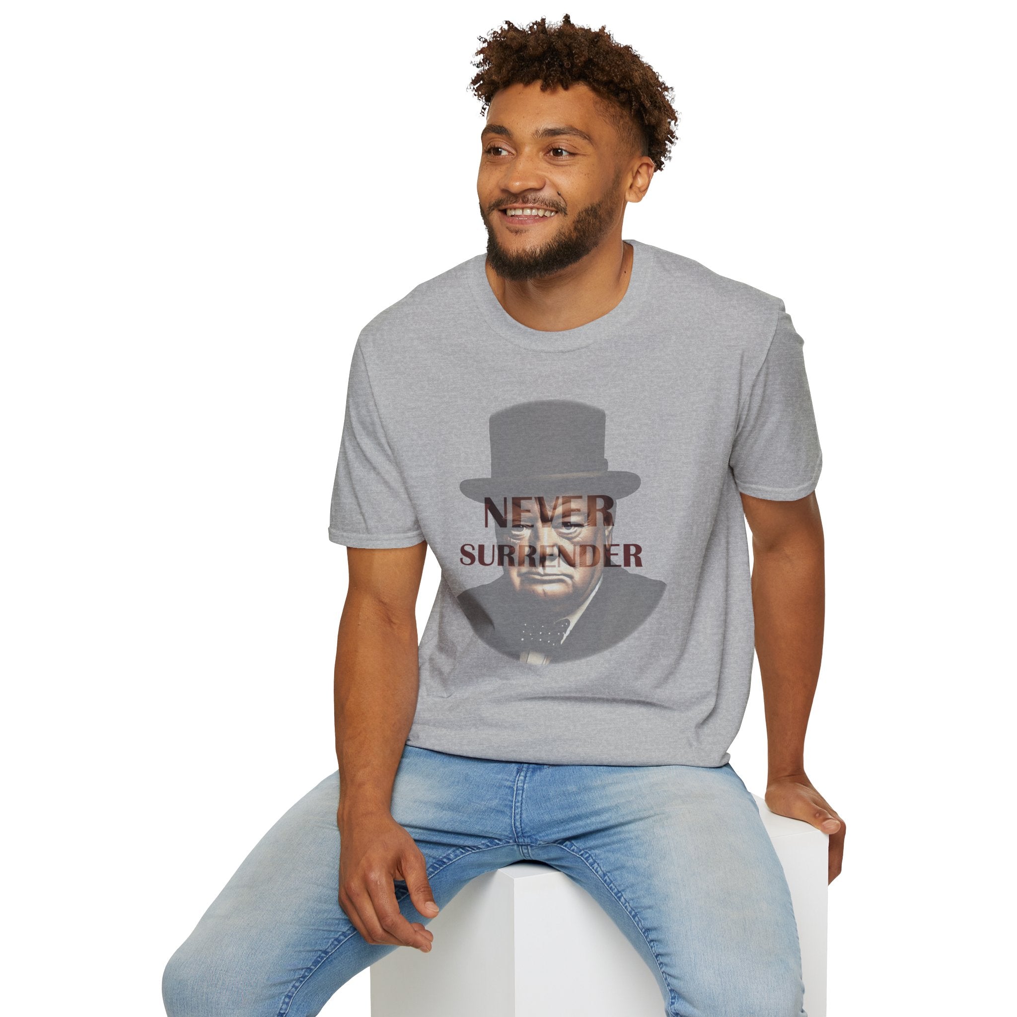 Never Surrender Churchill T-Shirt