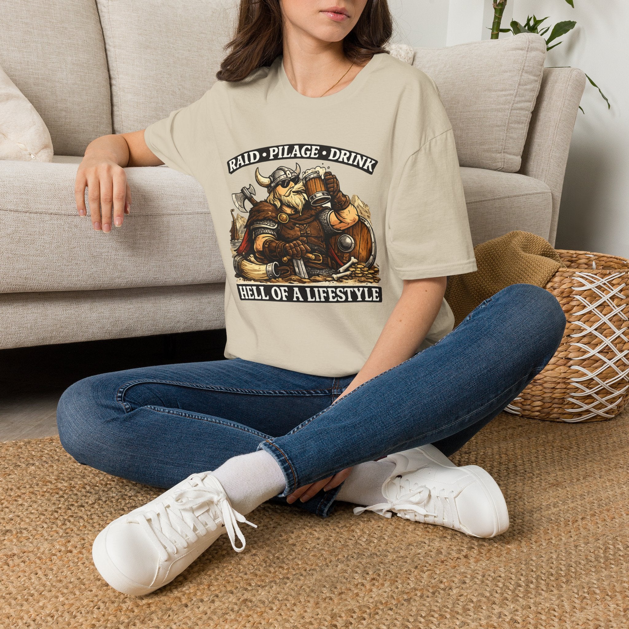 Viking "Raid • Pillage • Drink" T‑Shirt