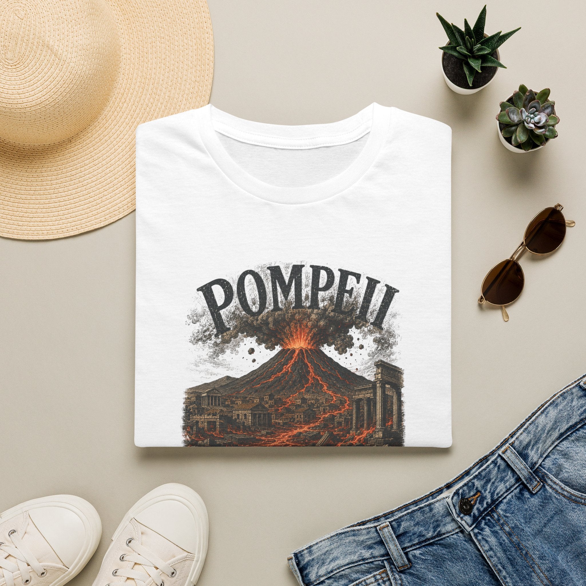 Pompeii Volcano Tee — "Pompeii: The Floor Is Lava" Graphic T-Shirt