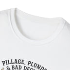 Viking T‑Shirt — "Pillage, Plunder & Bad Decisions" Graphic Tee