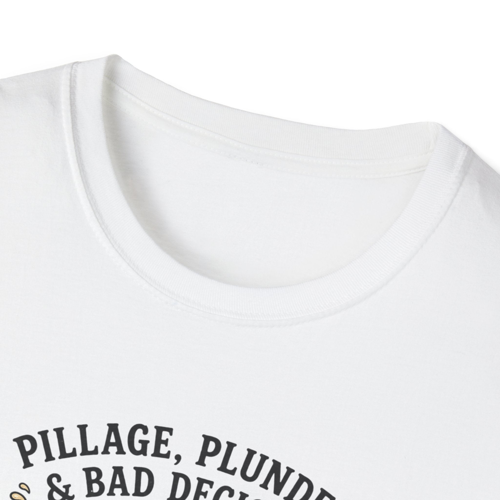 Viking T‑Shirt — "Pillage, Plunder & Bad Decisions" Graphic Tee