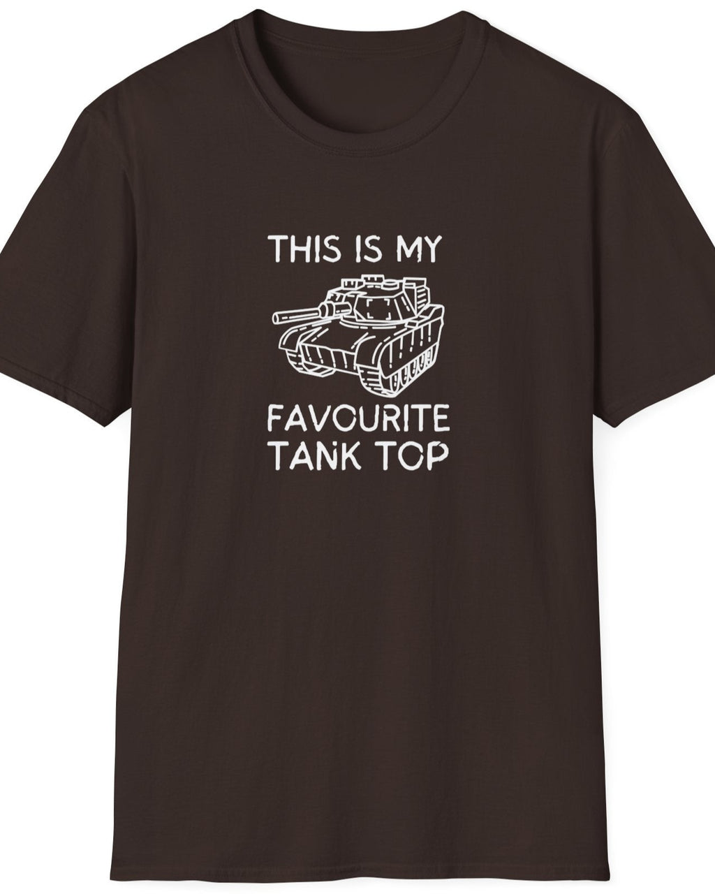 My Favourite Tank Top t-shirt. Brown. 