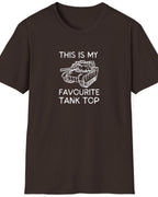 My Favourite Tank Top t-shirt. Brown. 