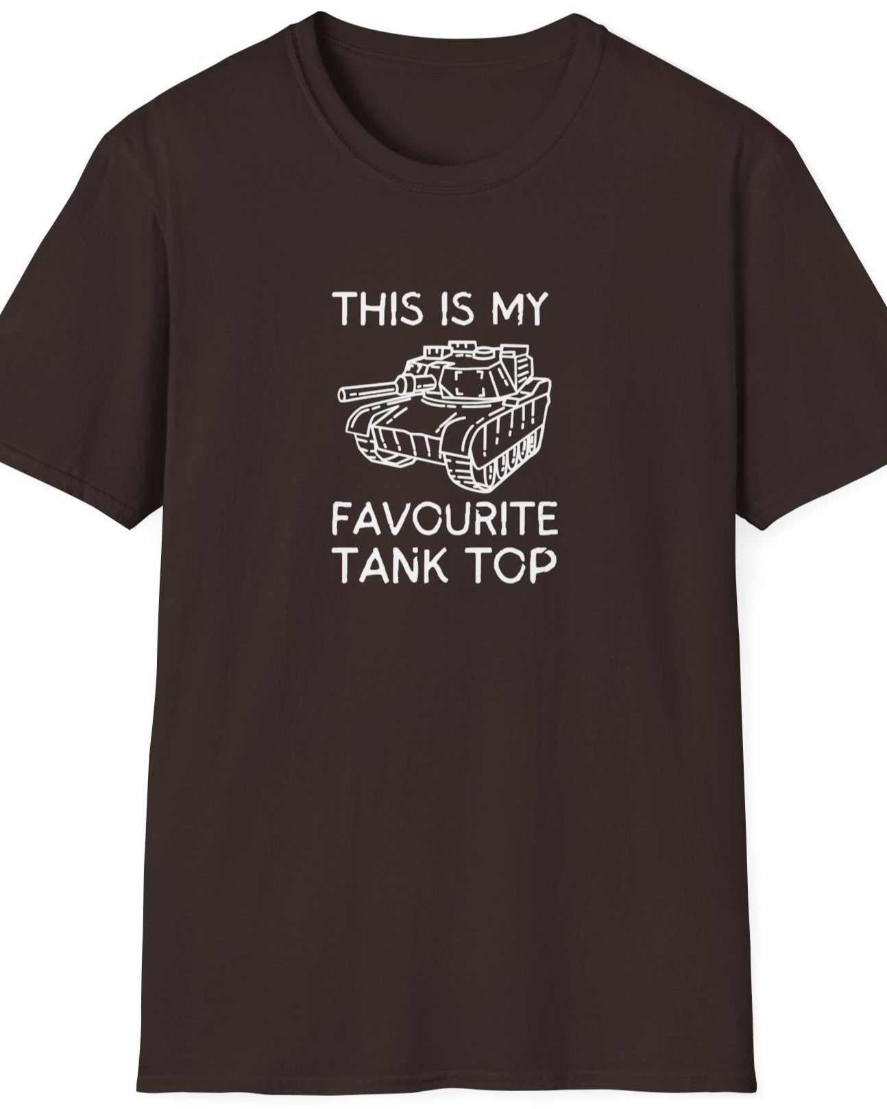 My Favourite Tank Top t-shirt. Brown. 